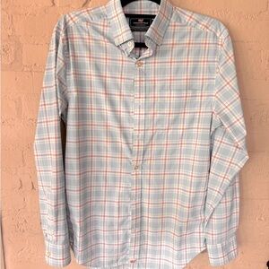 Vineyard Vines Performance men’s size S classic fit Murray plaid shirt